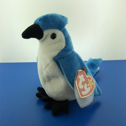 1997 TY Beanie Baby Rocket The Blue Jay Near Mint Condition Retired Errors- 4202