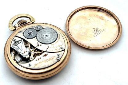 1924 Elgin BW Raymond Grade 478 Model 15 12K Gold Filled Open Face Pocket Watch