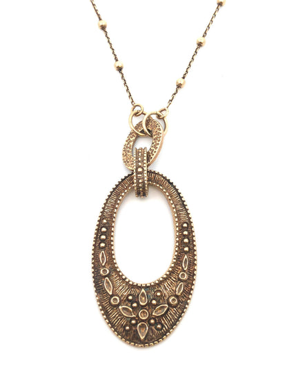 Designer Italy 925 Sterling Silver Vermeil Gold Tone Floral Pendant Necklace