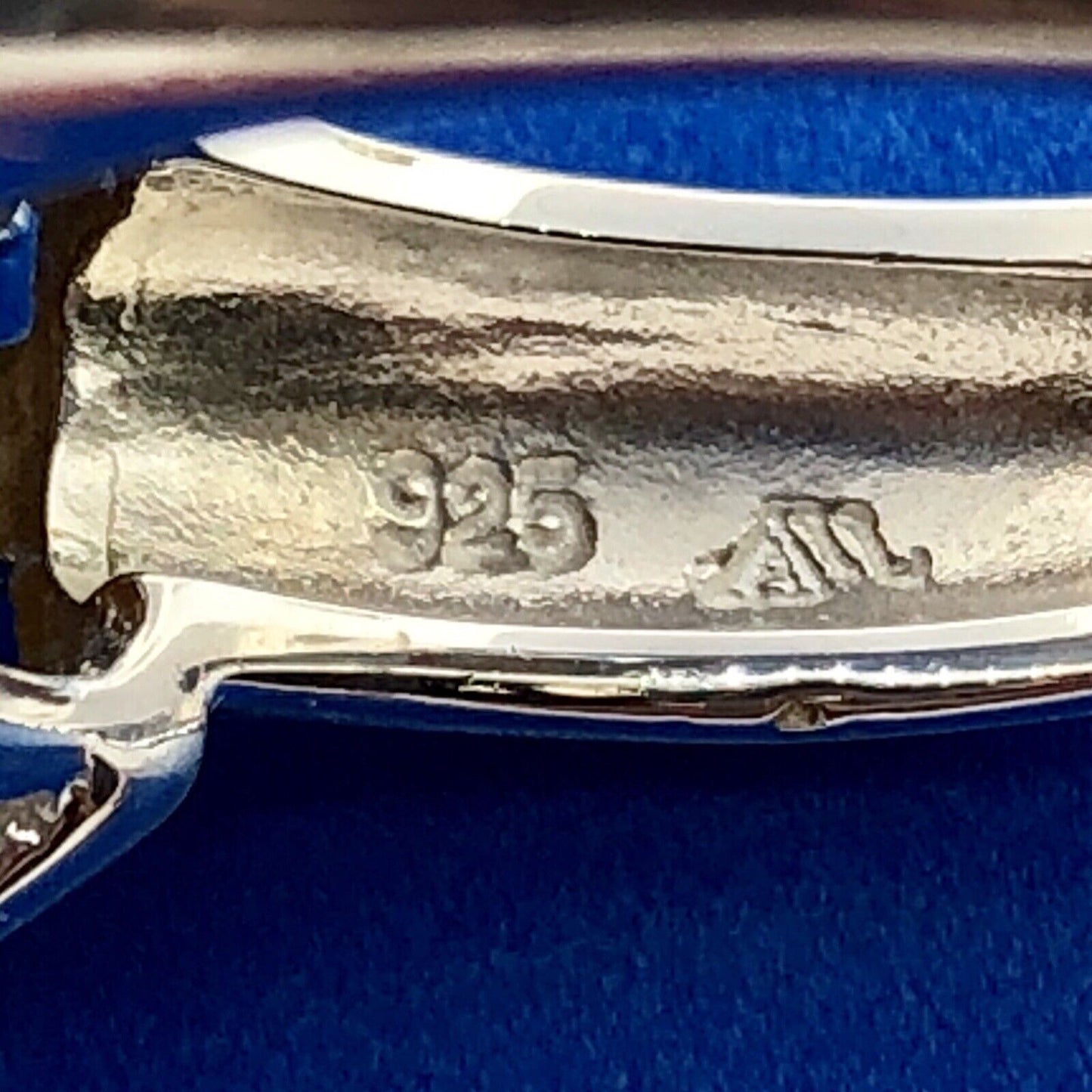 Designer 925 Sterling Silver Square Tigers Eye Fleur De Lis Statement Ring