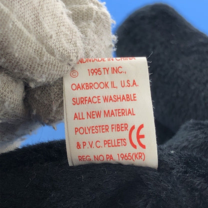 1995 TY Beanie Baby Velvet The Panther Near Mint Condition Retired Errors- 4064