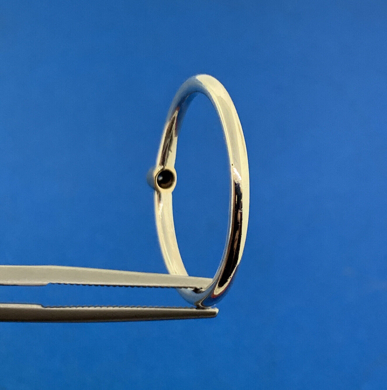 Sterling Silver 925 Diamond Solitaire Stackable Band Size 10.25 Ring