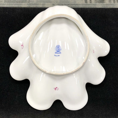 Vintage Herend Hugary Raspberry Chinese Bouquet Apponyi Large Shell Serving Dish