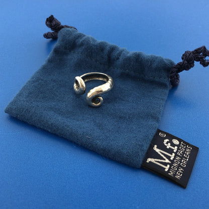 Mignon Faget 925 Sterling Silver Sea Collection Spiral Shell Ring