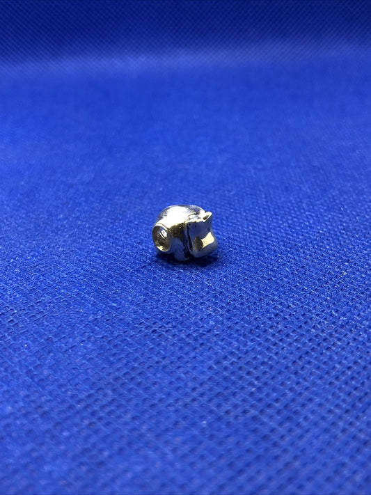 Authentic KALIA 925 Sterling Silver Hippopotamus Hippo Zoo Slide Bracelet Charm
