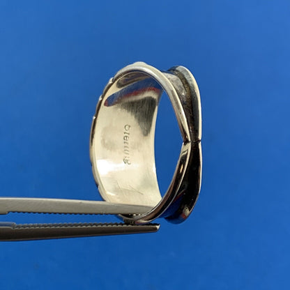 Native American 925 Sterling Silver Turquoise Band Ring