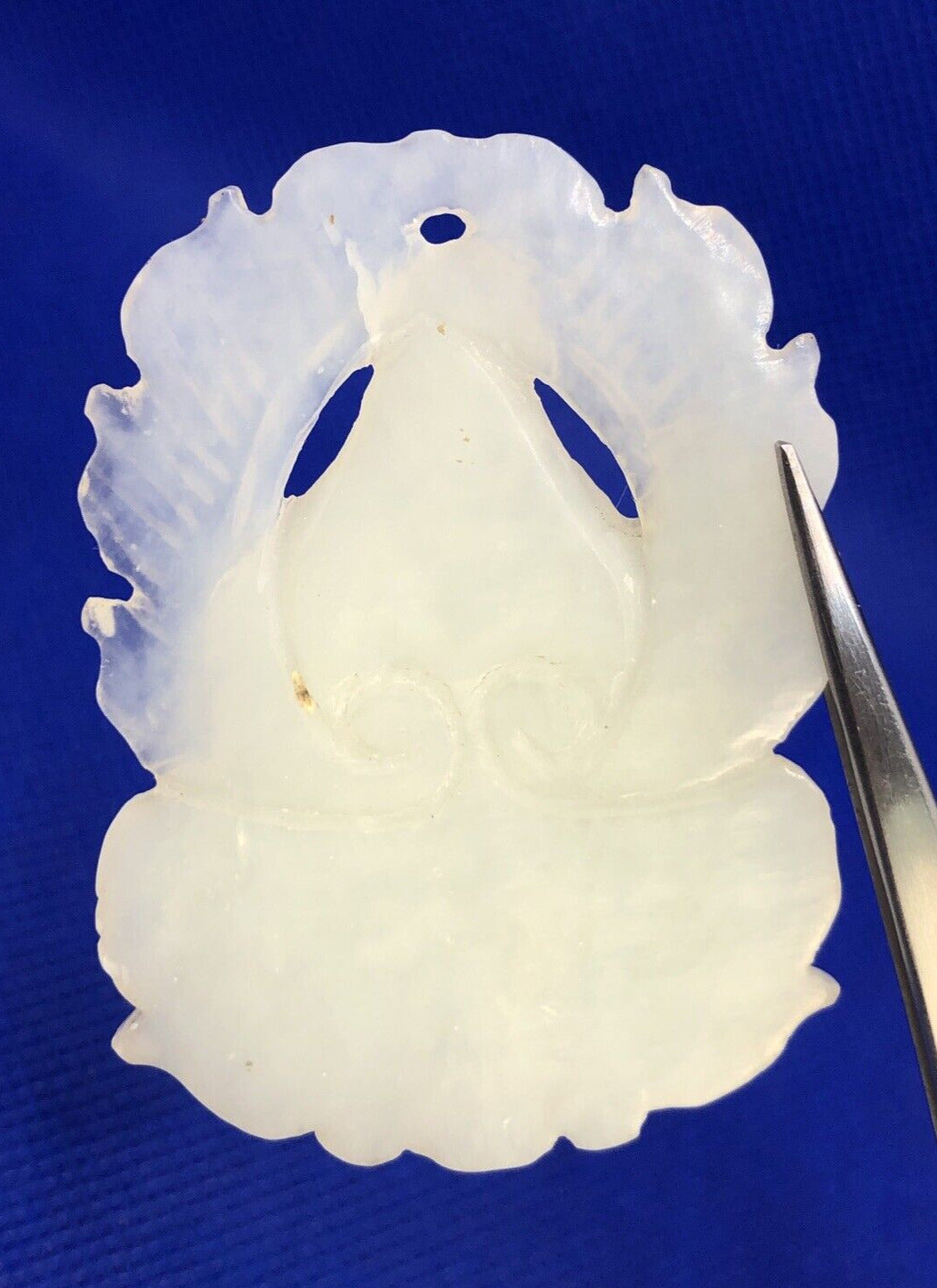 Green Jade Carved Buddha Good Luck Prosperity Statement Pendant