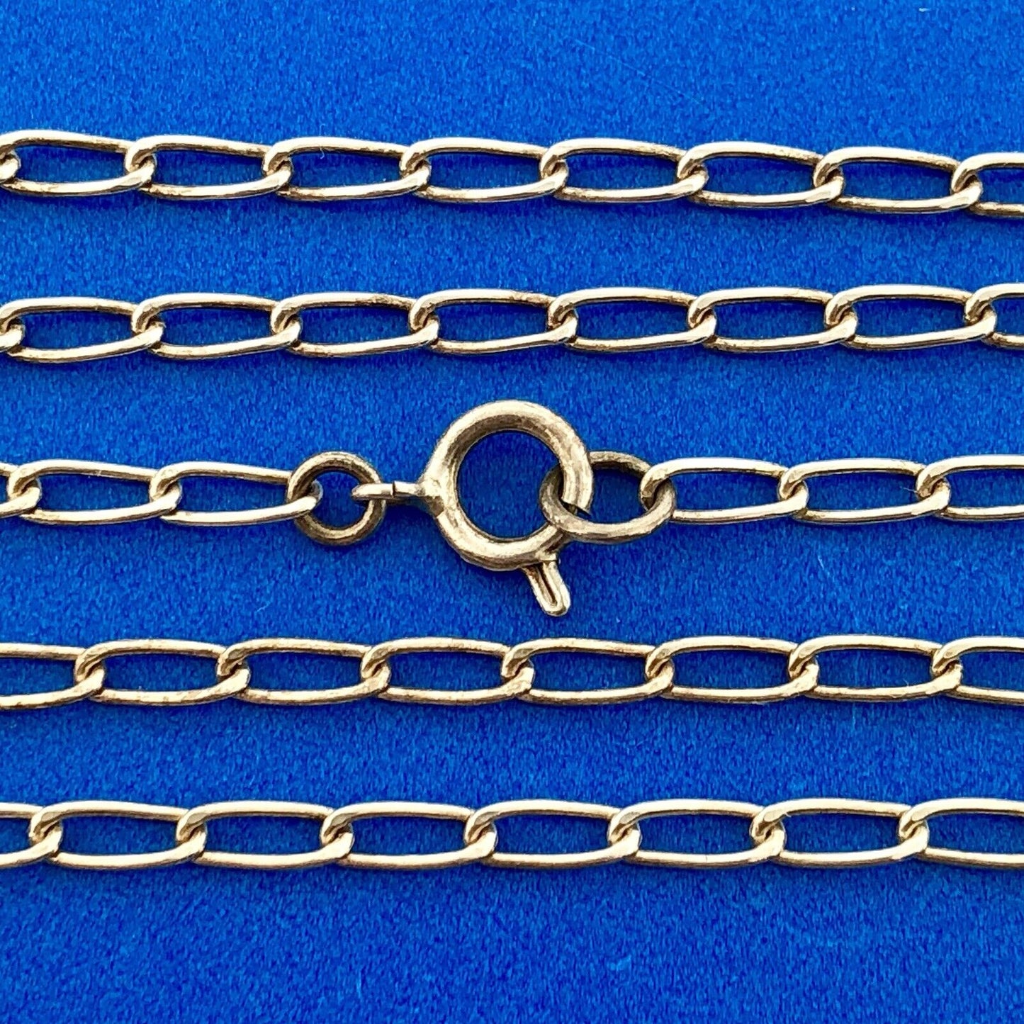 Vintage 925 Sterling Silver Dark Green Maw Sit Sit Oval Cabochon Scroll Necklace