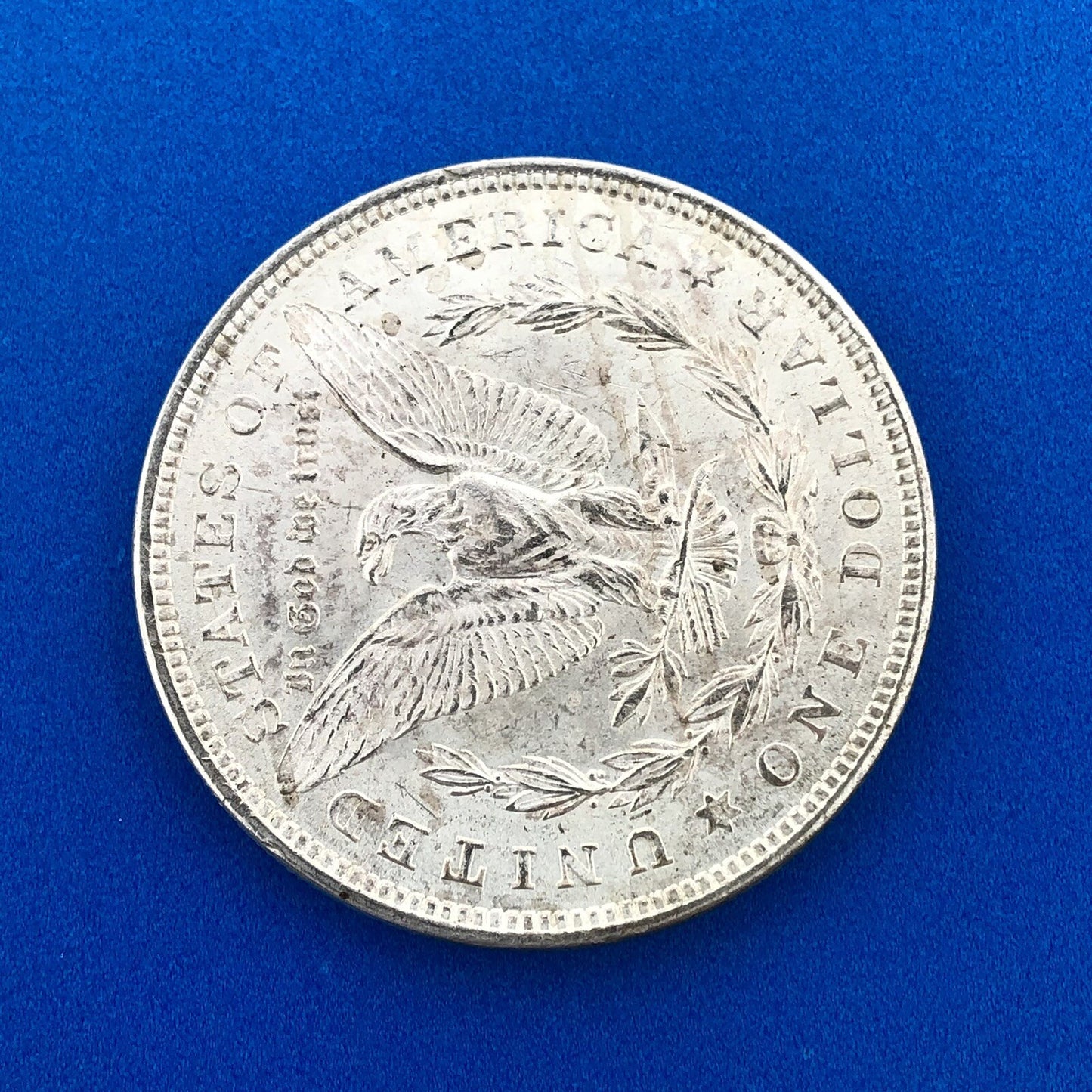 1921 P Morgan Silver Dollar $1 Last Year Issue Philadelphia Mint Coin White BU