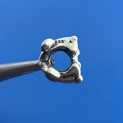 Chamilia 925 Sterling Silver Fleur De Lis Symbol France Slide Bracelet Charm