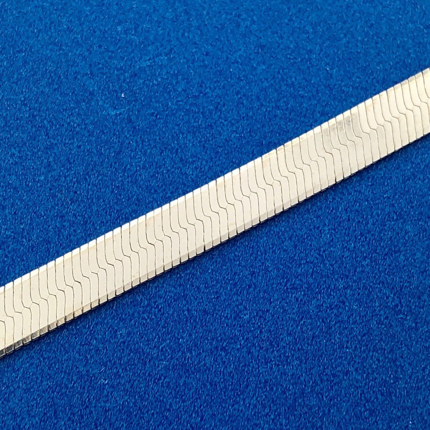 Vintage FAS Italy 925 Sterling Silver Polished Florentine Etched Chain Necklace