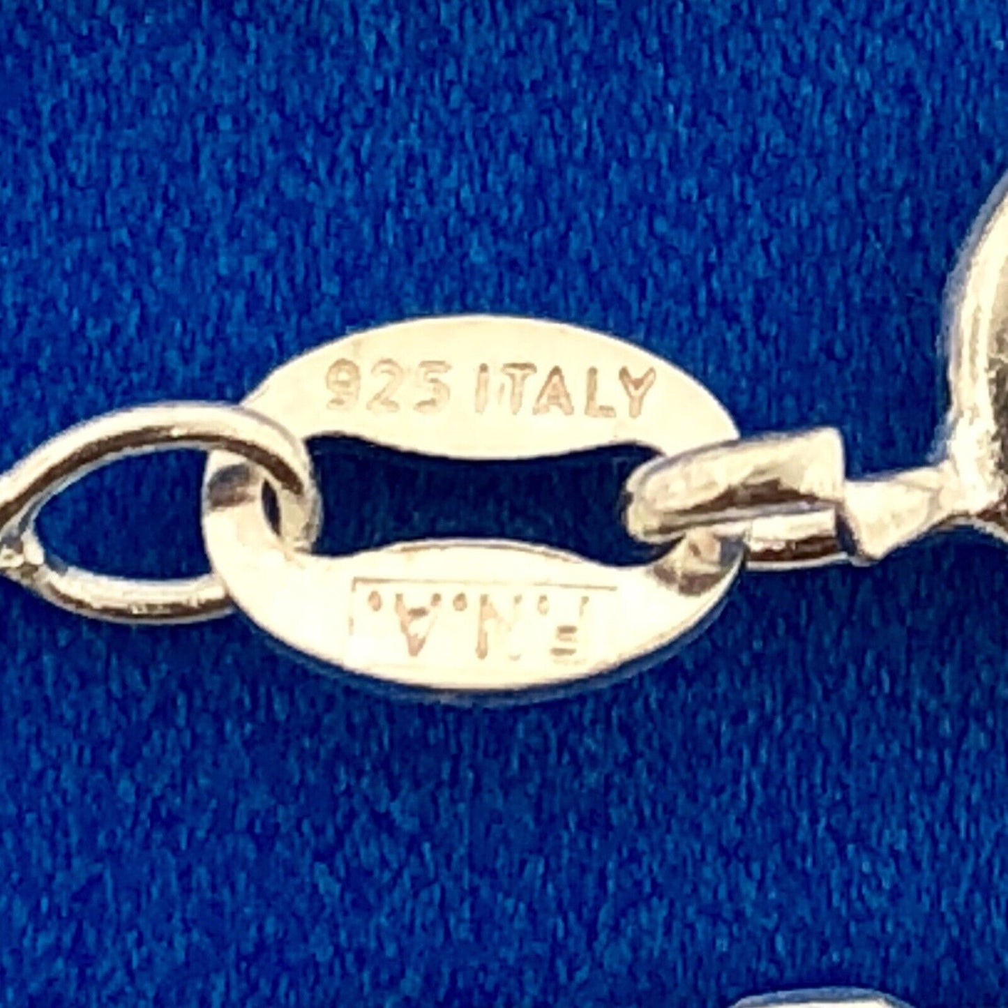 Sterling Silver 925 Intaglio Beaded Cross Religious Communion Pendant Necklace