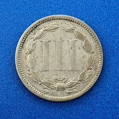 1869 P Nickel Three Cent Piece 3c Better Key Rare Scarce Philadelphia Coin