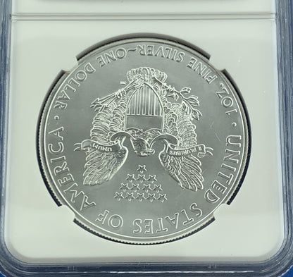 2011 $1 Silver Eagle 1oz 999 Fine Silver NGC MS70 25th Anniversary Early Release