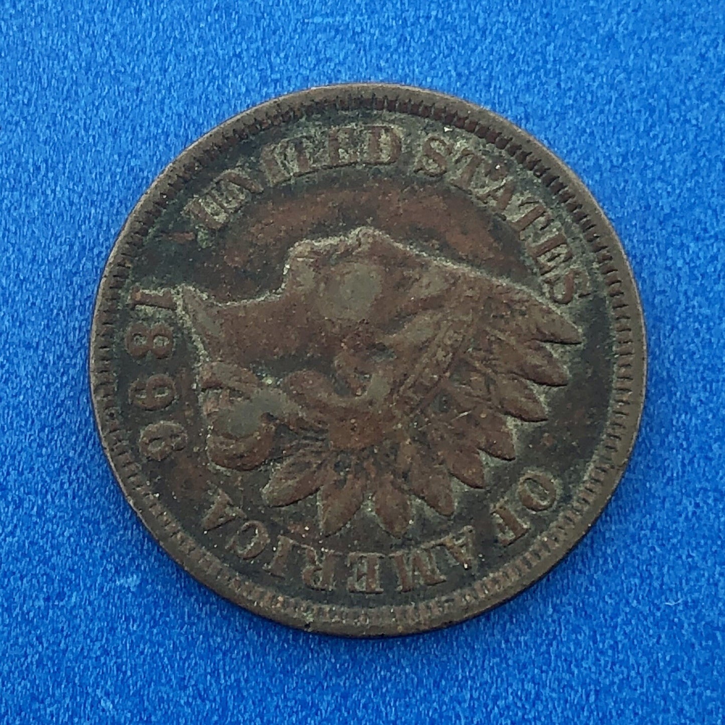 1896 Indian Head One Cent Penny Type 3 Bronze Better Key Philadelphia Coin