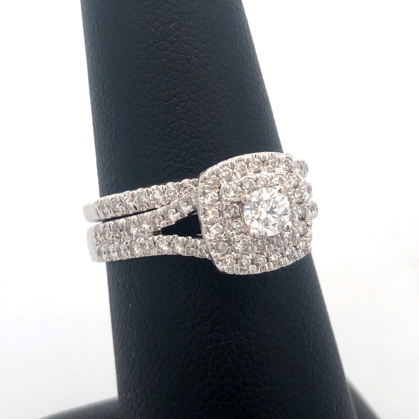 Zales Celebration Grand 14k White Gold Diamond Halo Ring 1 carat