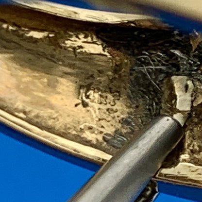 14K Yellow Gold Diamond Hematite Modernist Dome Statement Cocktail Ring