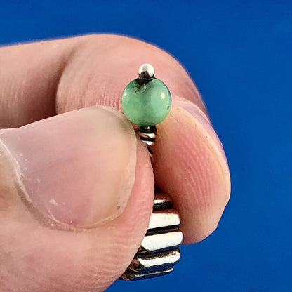 Authentic PANDORA 790166CH 925 Green Chrysoprase May Birthday Retired Bead Charm