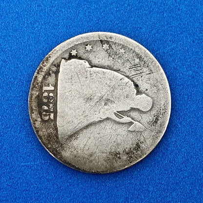 1875 S Silver Seated Liberty Twenty Cent Piece 3 Year Type San Francisco Coin