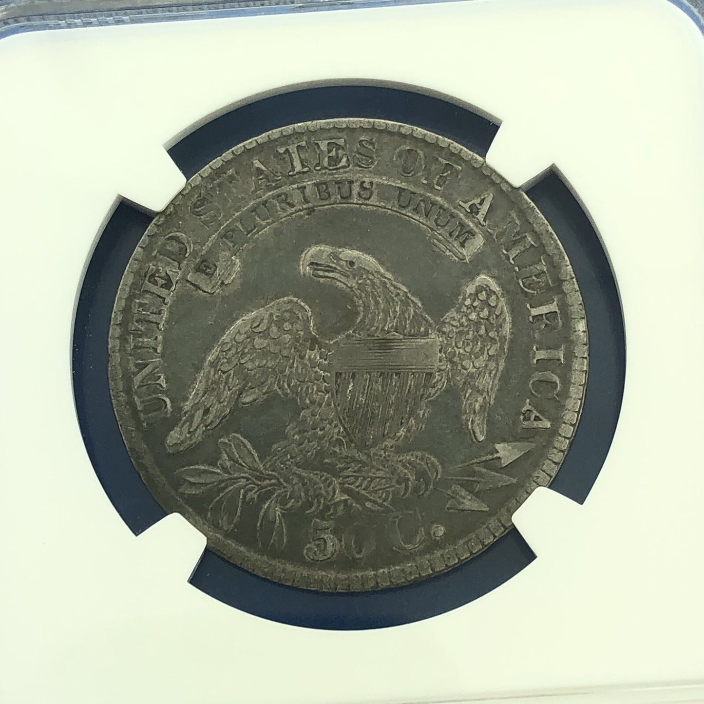 1829/1827 Capped Bust Silver Half Dollar 50c Overdate NGC VF35 O-101a Coin