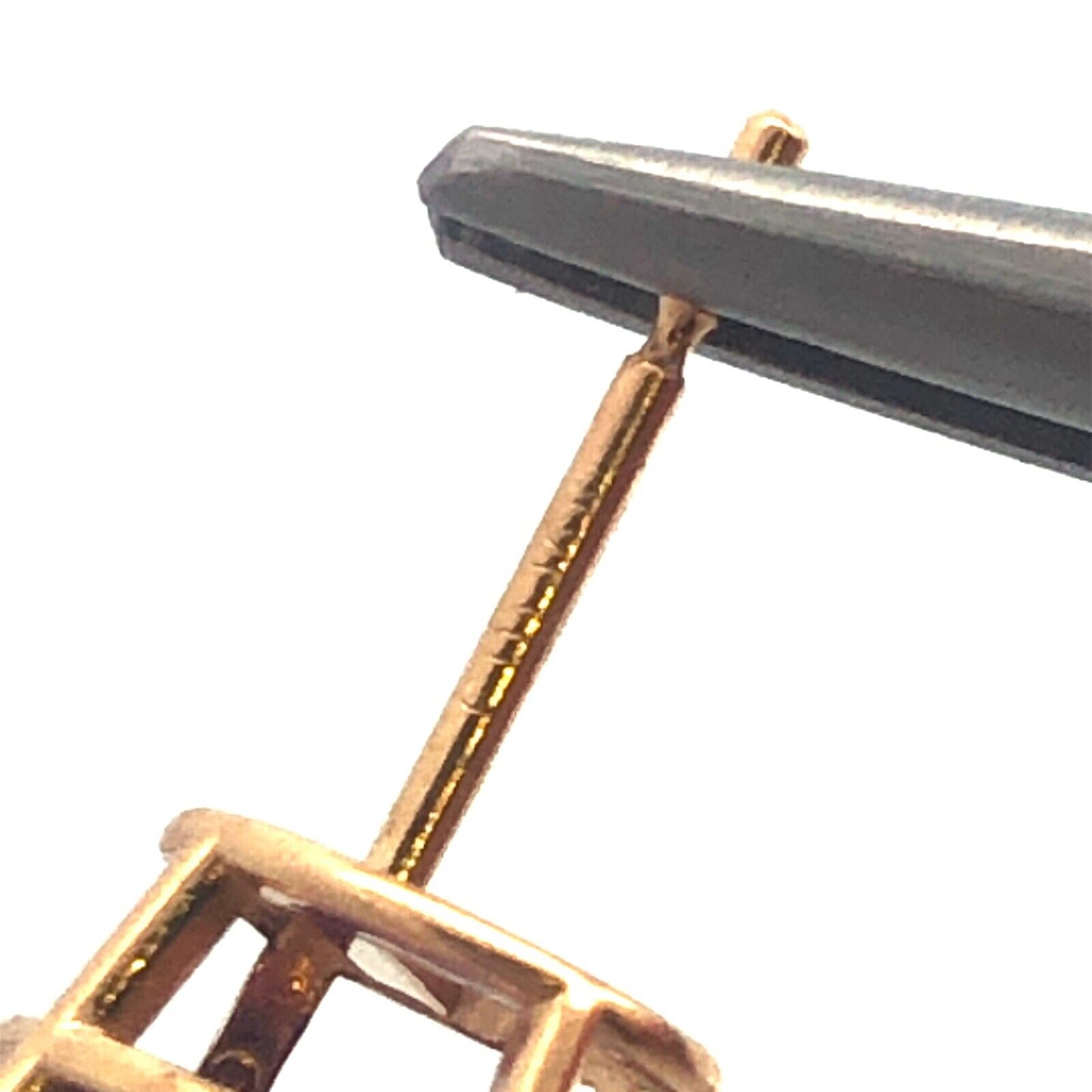 Classic 14K Yellow Gold Oval Amethyst February Birthday Statement Stud Earrings