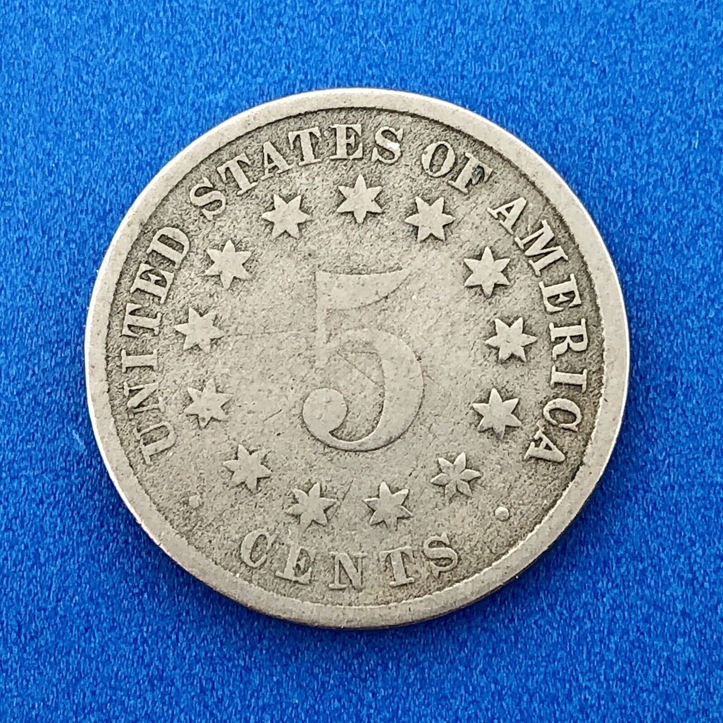 1882 P Shield Nickel Variety 2 Scarce Rare Better Key Philadelphia Mint Coin