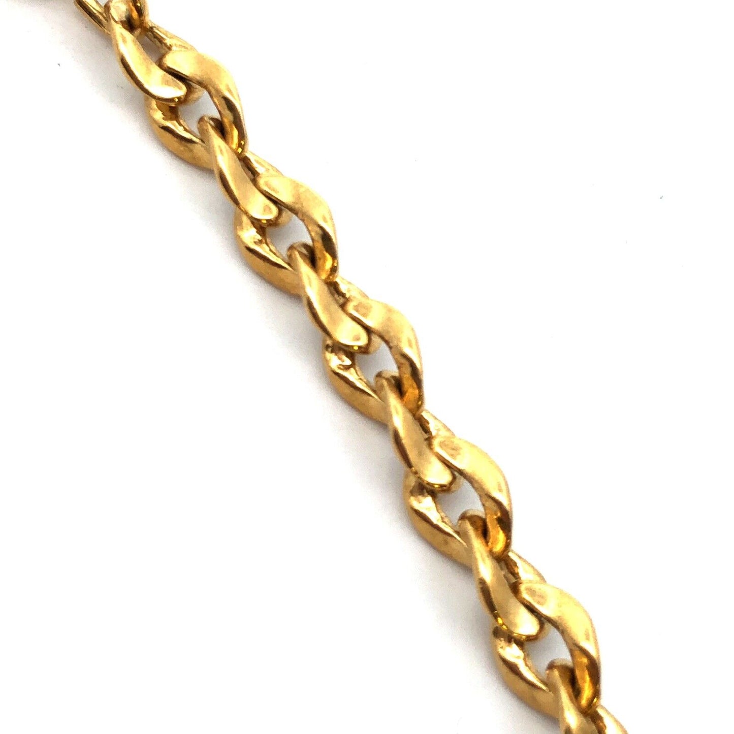 Camrose Kross JBK Jacqueline Kennedy Gold Tone CZ Double Row Paperclip Necklace