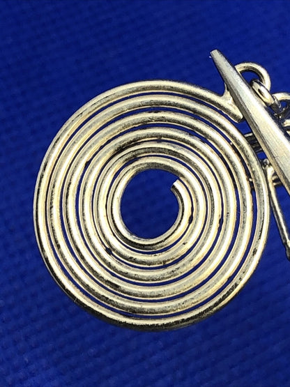 Designer Sterling Silver 925 Crop Circle Dangle Drop Stud Earrings