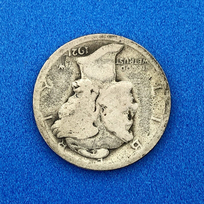 1921 P United States 90% Silver Mercury Dime Key Date Scarce Philadelphia Coin