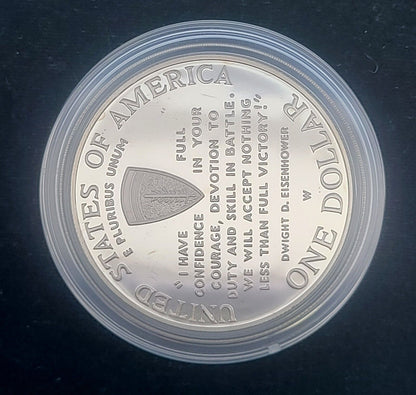 1991-1995 WWII 50th Anniversary Two Coin .900 Silver Proof Commemorative Set