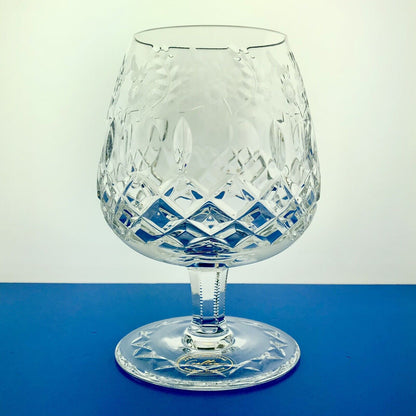 1969 Rogaska Hand Cut Crystal Gallia Pattern Floral Claret Brandy Glass Retired