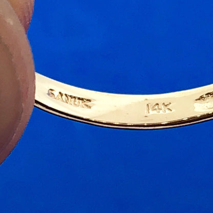 Vintage Designer SANUK 14K Yellow Gold Jade Jadeite Waterfall Dome Ring