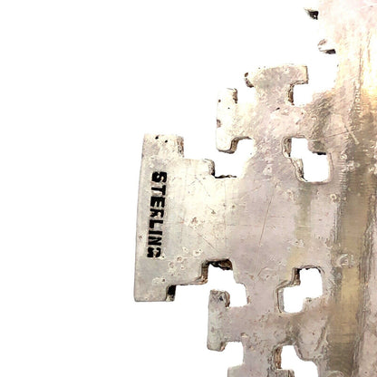 Designer Bethlehem 925 Sterling Silver Jerusalem Cross Statement Pendant