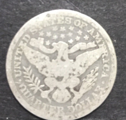 1892 P Silver Barber Quarter Better Key Date Philadelphia Coin Rare Scarce