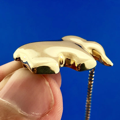 Mignon Faget 14K Yellow Gold Elephant Animal Cracker Venetian Box Link Bracelet