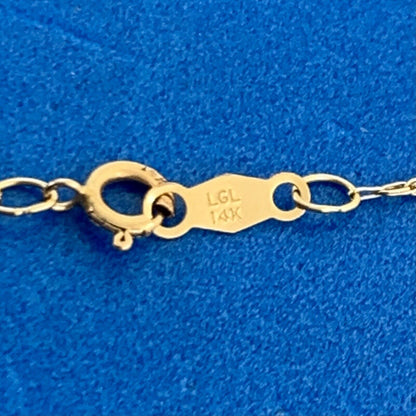 Designer 14K Yellow Gold Tanzanite Infinity Eternity Anniversary Necklace