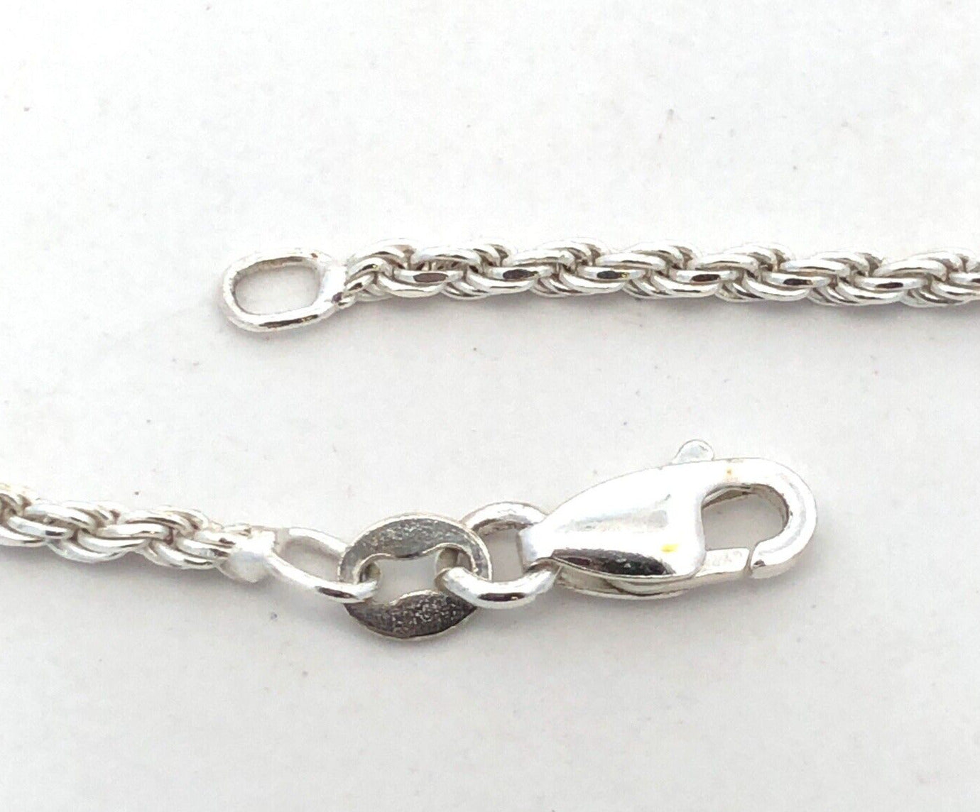 Designer FAS Italy 925 Sterling Silver 20" Twisted Rope Chain Necklace