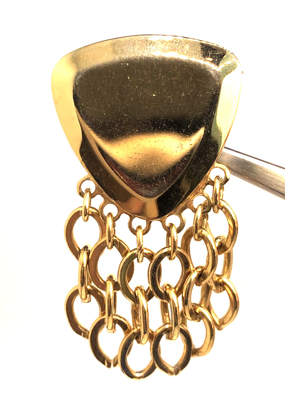 Park Lane Gold-Tone Modernist Triangle Metal Statement Clip On Earrings
