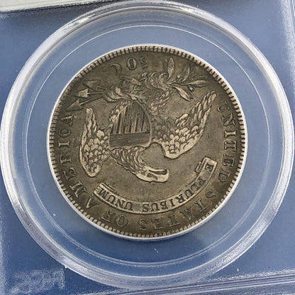 1836 Capped Bust Silver Half Dollar 50c Lettered Edge PCGS XF40 Early US Coin