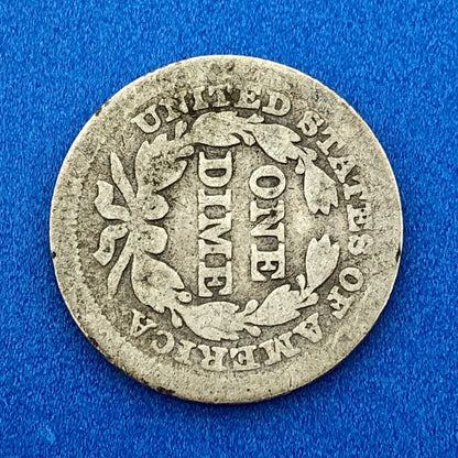 1854 P Seated Liberty Silver Dime 10c Better Key Philadelphia Mint Coin