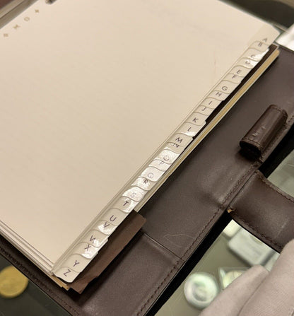 Louis Vuitton Epi Brown Leather Large Ring Agenda Diary Binder Calendar Planner