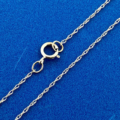 Designer 10K White Gold Amethyst Diamond February Anniversary Occasion Necklace
