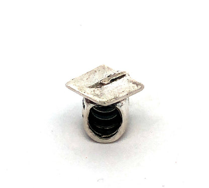 Designer Chamilia 925 Sterling Silver Grad Graduation Cap Bracelet Bead Charm
