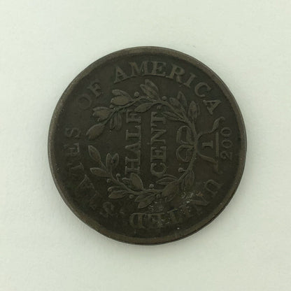 1804 P Draped Bust Copper Half Cent Early US Copper Better Key Philadelphia Coin