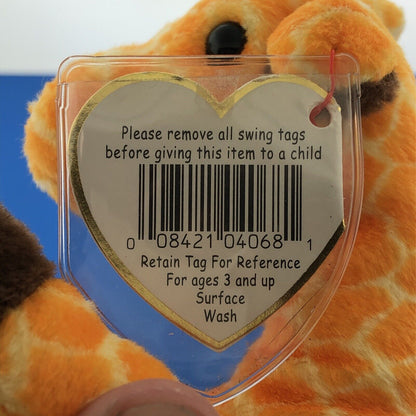 1995 TY Beanie Baby Twigs The Giraffe Mint Condition Retired Error- 4068