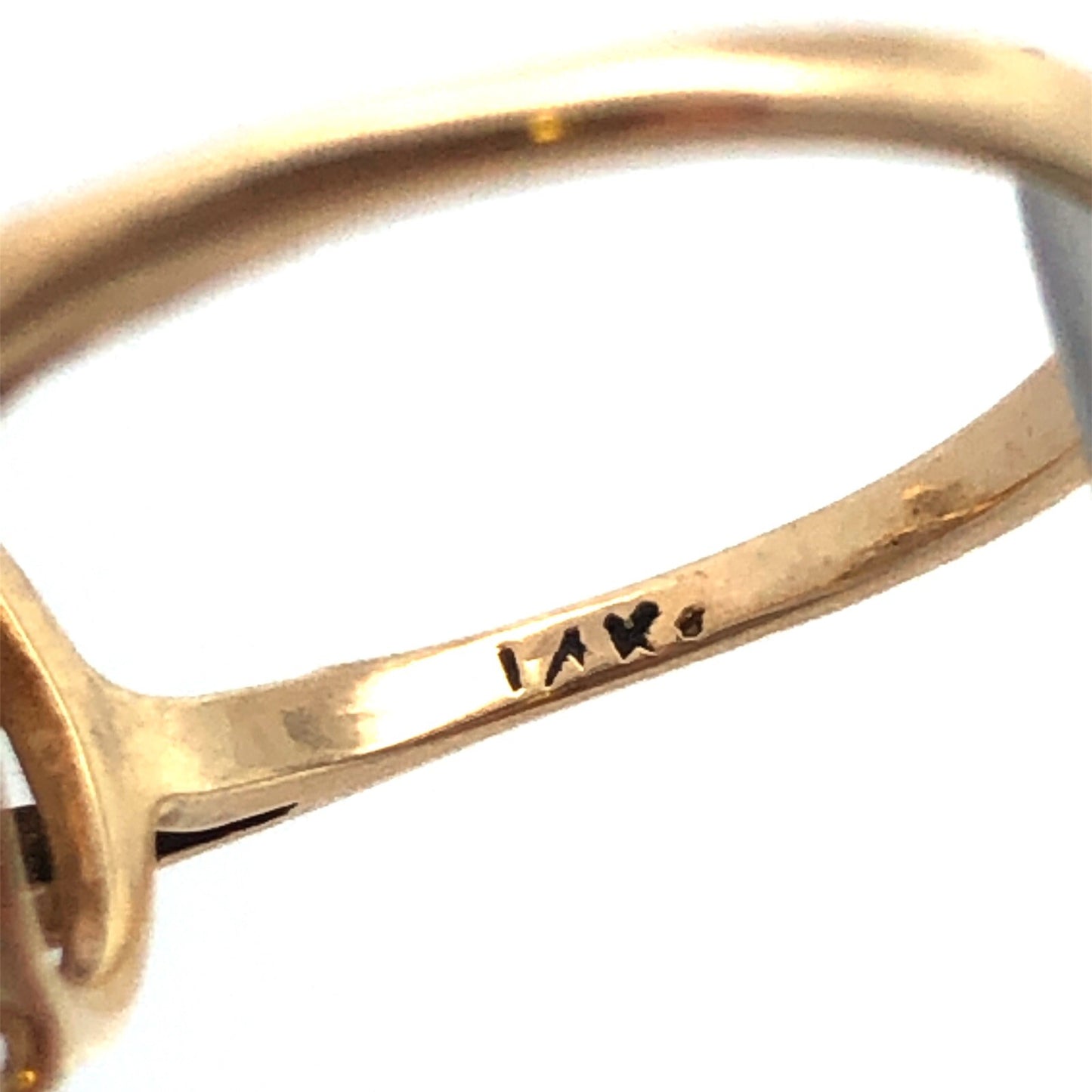 Vintage HJW 14K Yellow Gold Ruby Diamond Cluster Waterfall Cocktail Ring