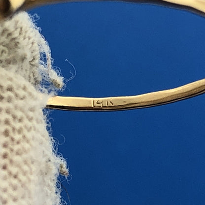 Gorgeous 14k Yellow Gold Sphere Bead Precious Small Ring Size 6.5