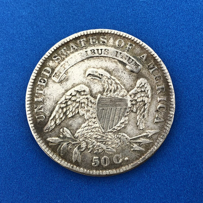 1834 P Capped Bust Silver Half Dollar 50c Small Date Small Letters Small Stars