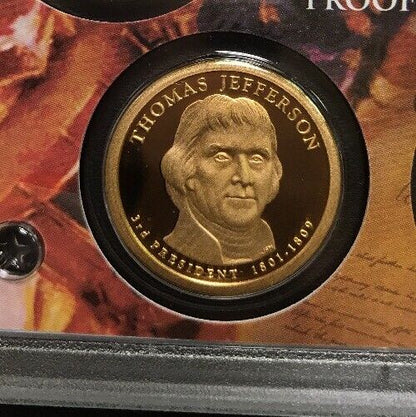 2007 S U.S. Mint Presidential 1$ Dollar Coin Proof Set Complete With Box/COA