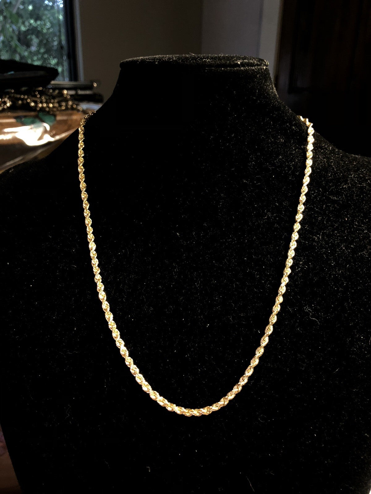 Designer RCI 14K Yellow Gold 20" 3 mm Rope Layering Chain Necklace